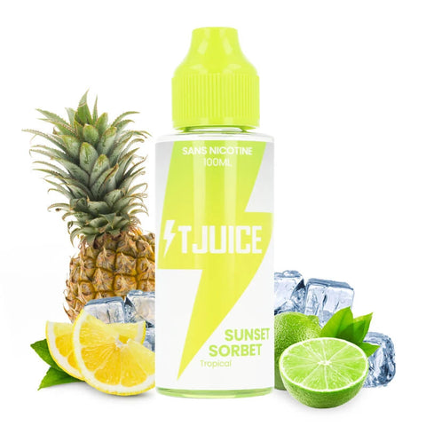 T Juice sunset Sorbet 100ml - Citron Ananas Frais