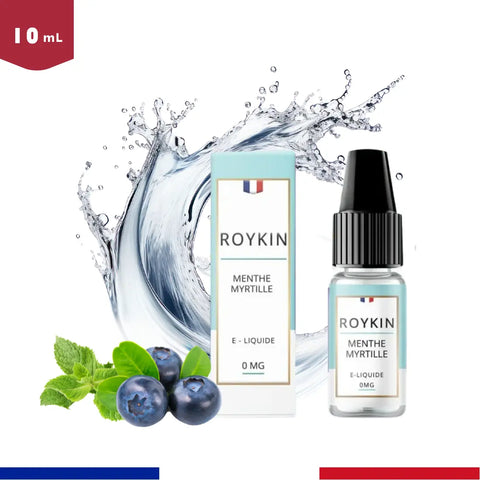 E-liquide Menthe Myrtille Roykin - 10ml - Bob le Vapoteur