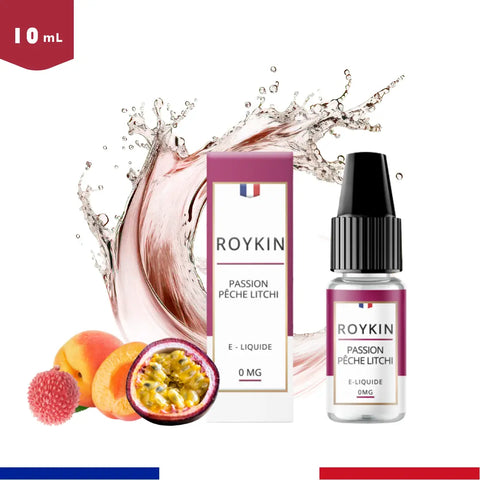 E-liquide Passion Pêche Litchi Roykin - 10ml - Bob le Vapoteur