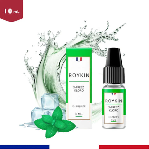 e-liquide menthe chlorophylle X-Freez Kloro - 10ml - Bob le Vapoteur