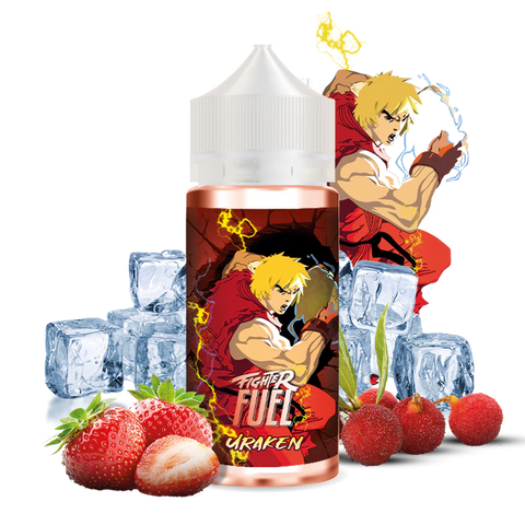 fighter fuel uraken e-liquide 100ml fraise arbousse