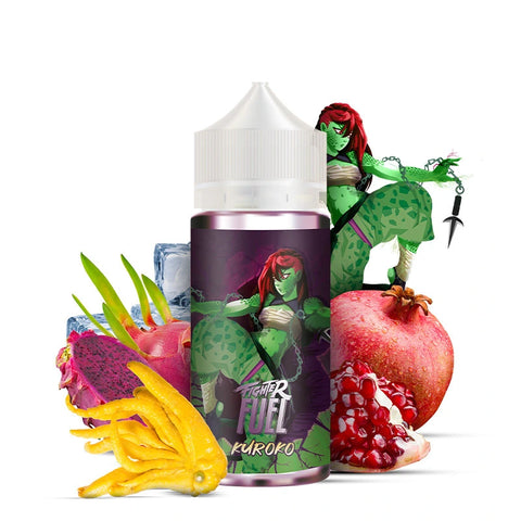 Fighter Fuel Kuroko E-liquide 100ml Fruit du dragon, Grenade